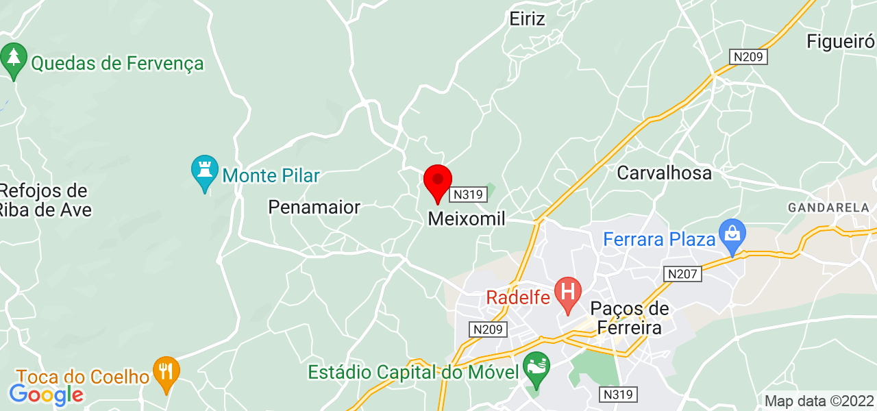 Sonho real - Porto - Paços de Ferreira - Mapa