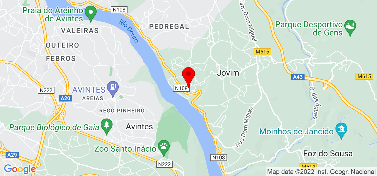 Palmira Rocha - Porto - Gondomar - Mapa