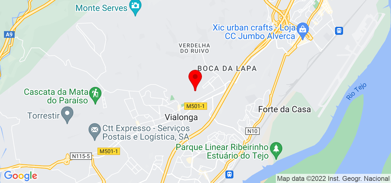 Guilhermina Pinheiro - Lisboa - Vila Franca de Xira - Mapa