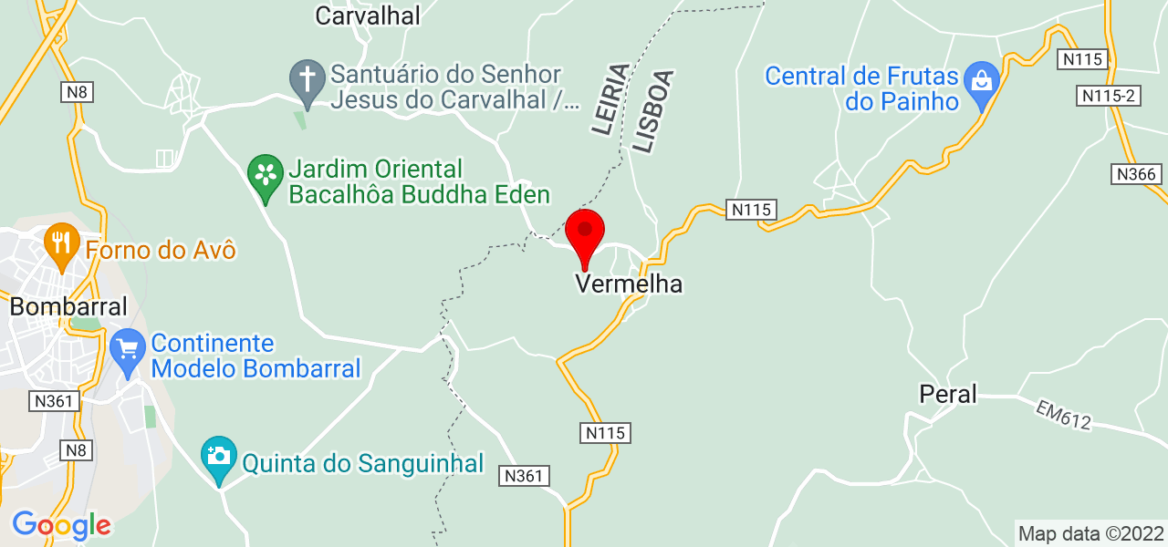 Carla Vieira - Lisboa - Cadaval - Mapa