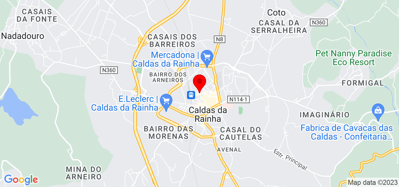 Joana Filipe - Leiria - Caldas da Rainha - Map