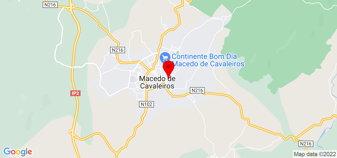Paolo Martins - Bragança - Macedo de Cavaleiros - Mapa