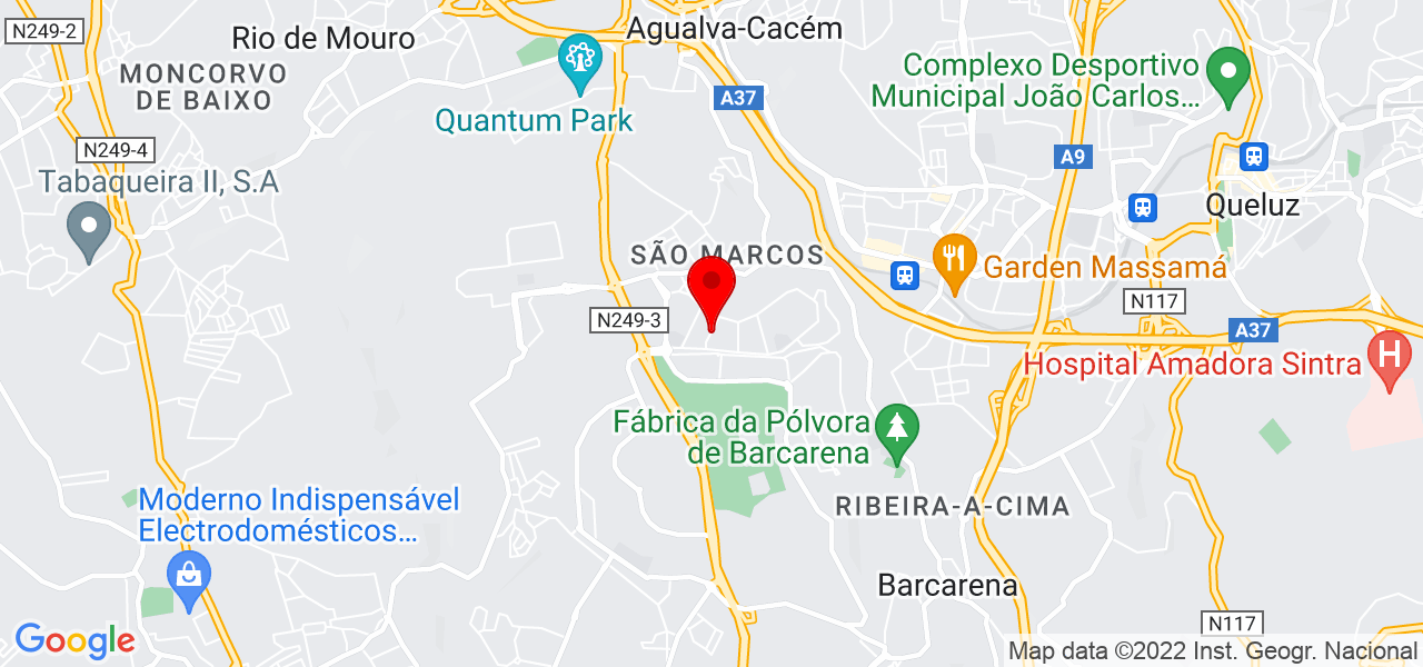 J&eacute;ssica Gon&ccedil;alves - Lisboa - Sintra - Mapa