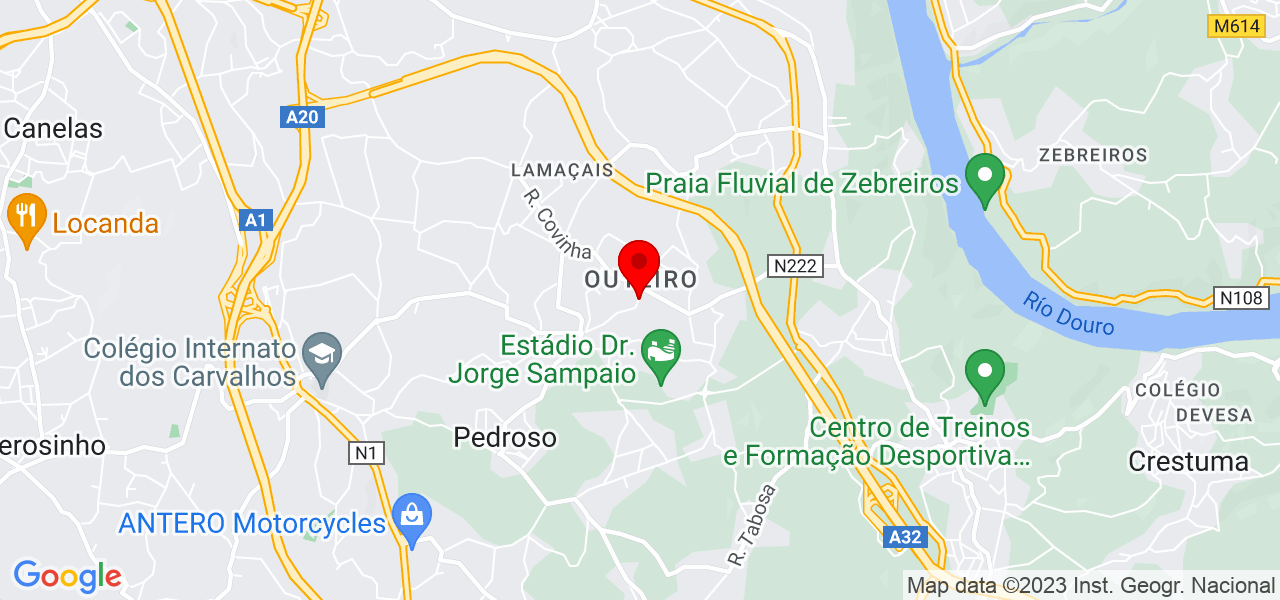 Maria Pereira - Porto - Vila Nova de Gaia - Mapa