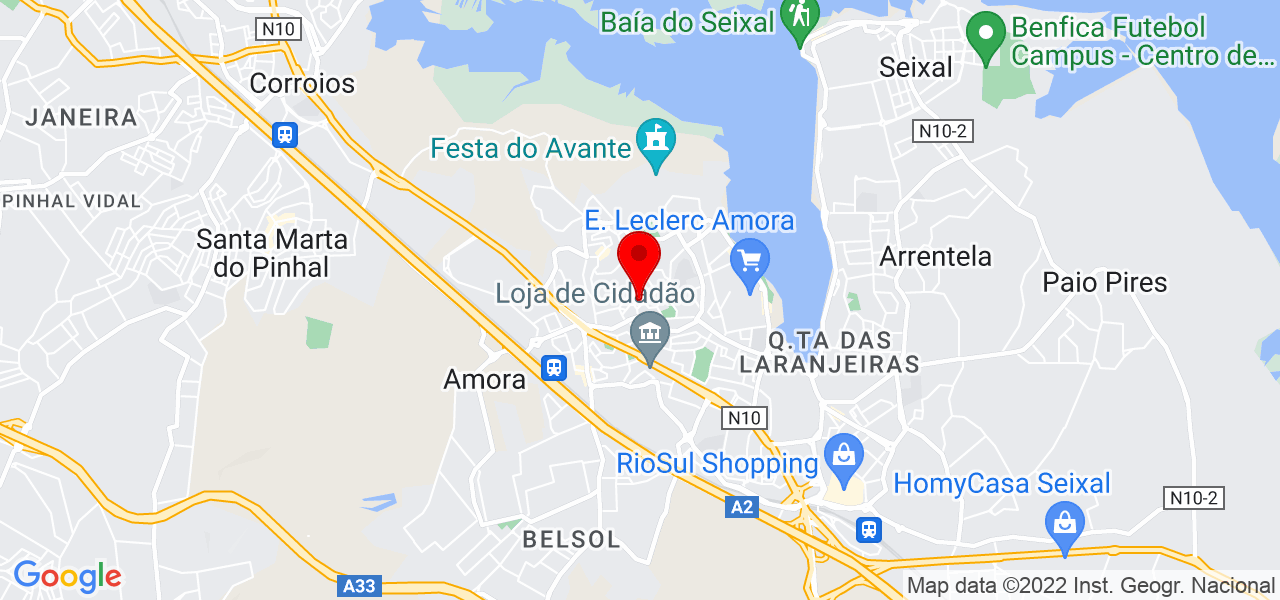 Cleuza Silva - Setúbal - Seixal - Mapa