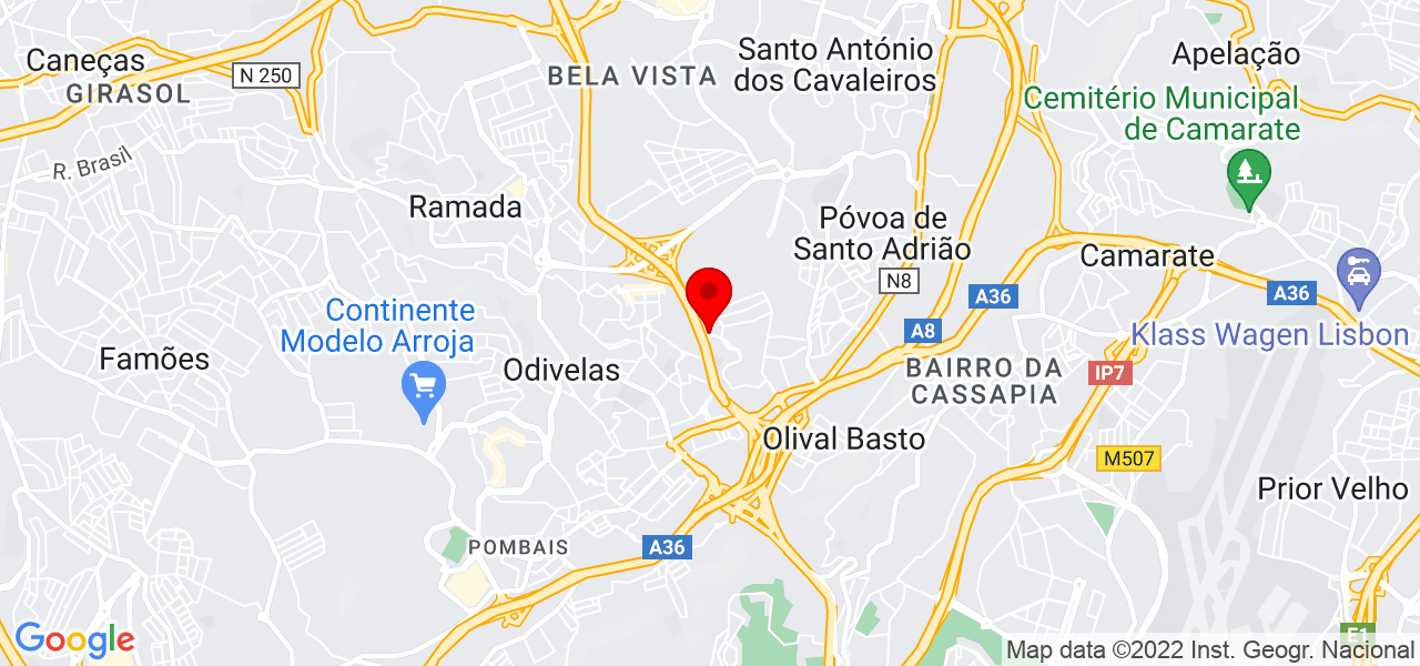 Vera Muecária - Lisboa - Odivelas - Karte