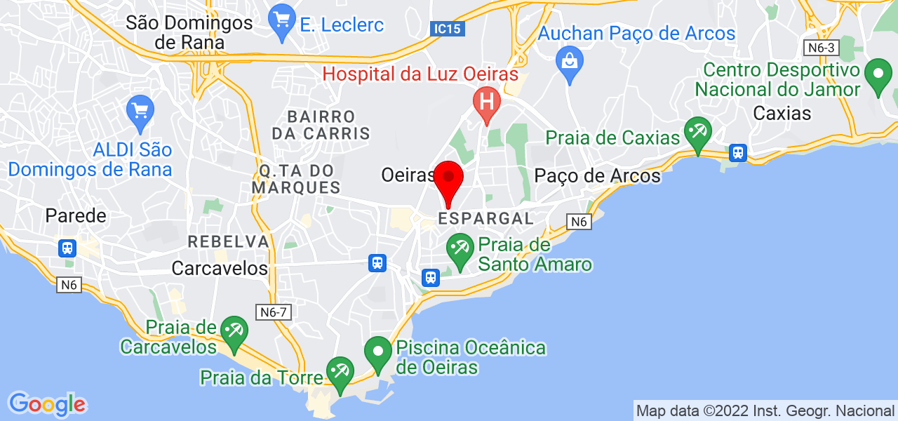 Diana Madaleno - Lisboa - Oeiras - Mapa