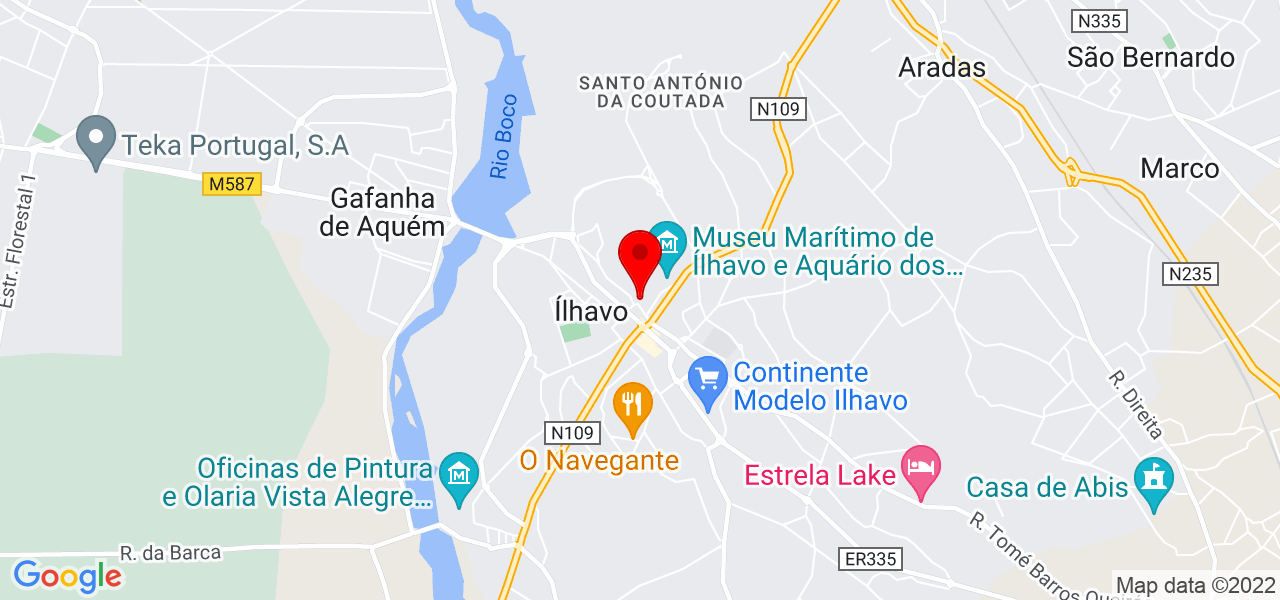 Karina - Aveiro - Ílhavo - Mapa