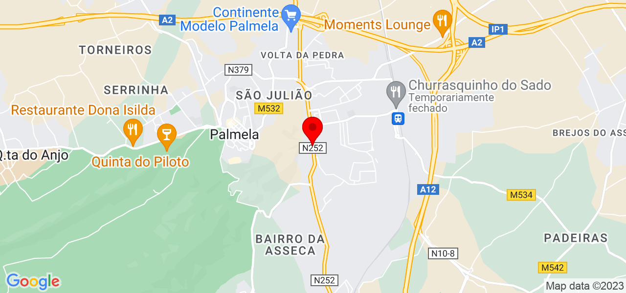 Leduina - Setúbal - Palmela - Mapa