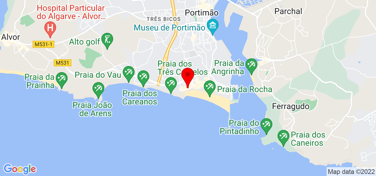 Ariel Sapucahy - Faro - Portimão - Mapa