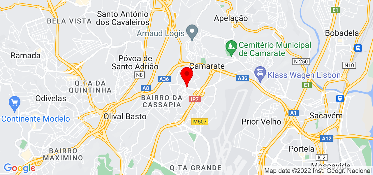 Dione Jacintho - Lisboa - Loures - Mapa