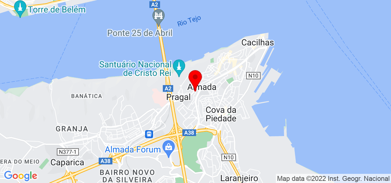 Lu&iacute;s Costa - Setúbal - Almada - Mapa