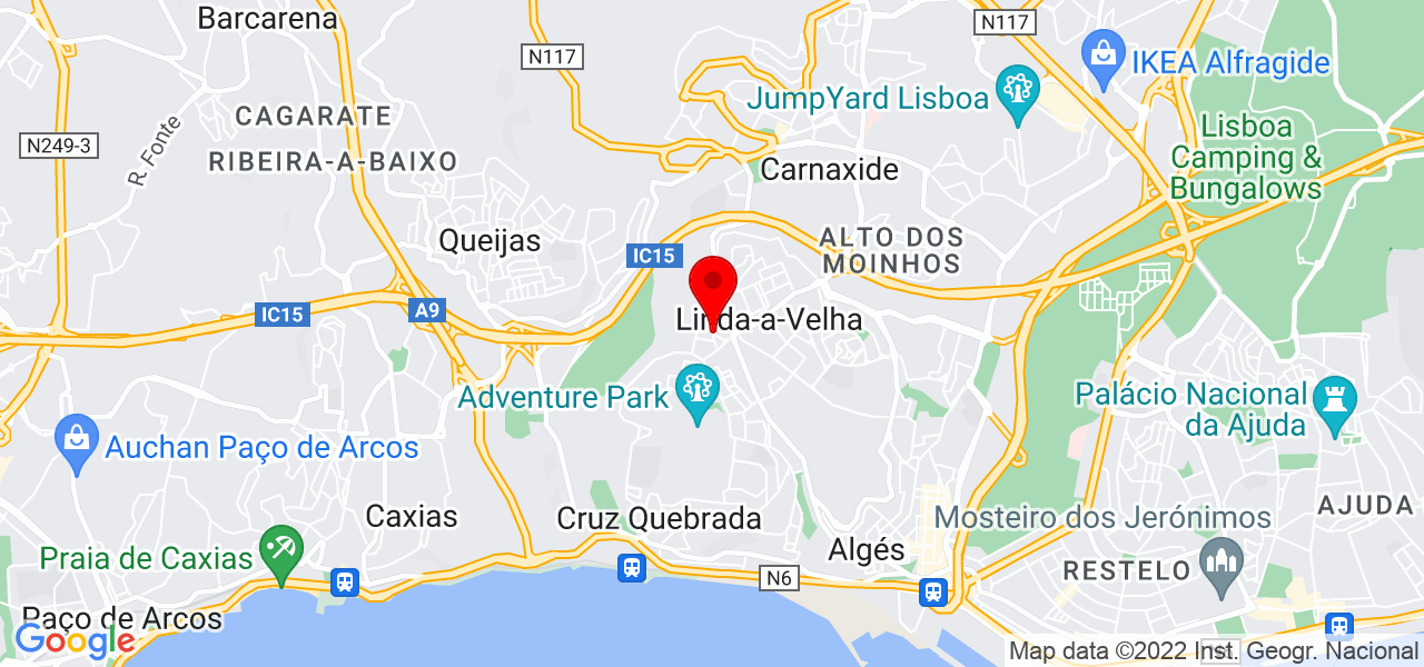 PT Andr&eacute; Marques - Lisboa - Oeiras - Mapa