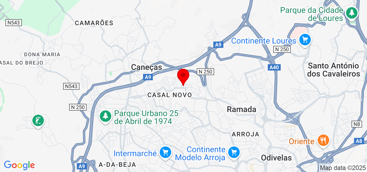 Inês Freitas - Lisboa - Odivelas - Karte