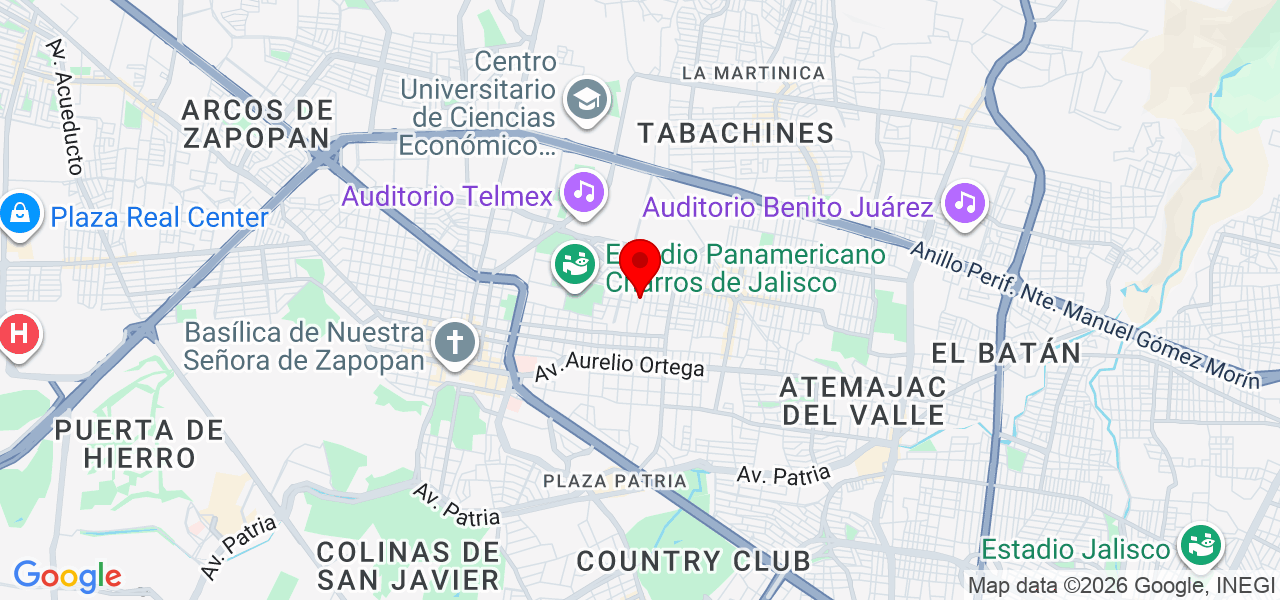Isis Espinosa - Jalisco - Zapopan - Mapa