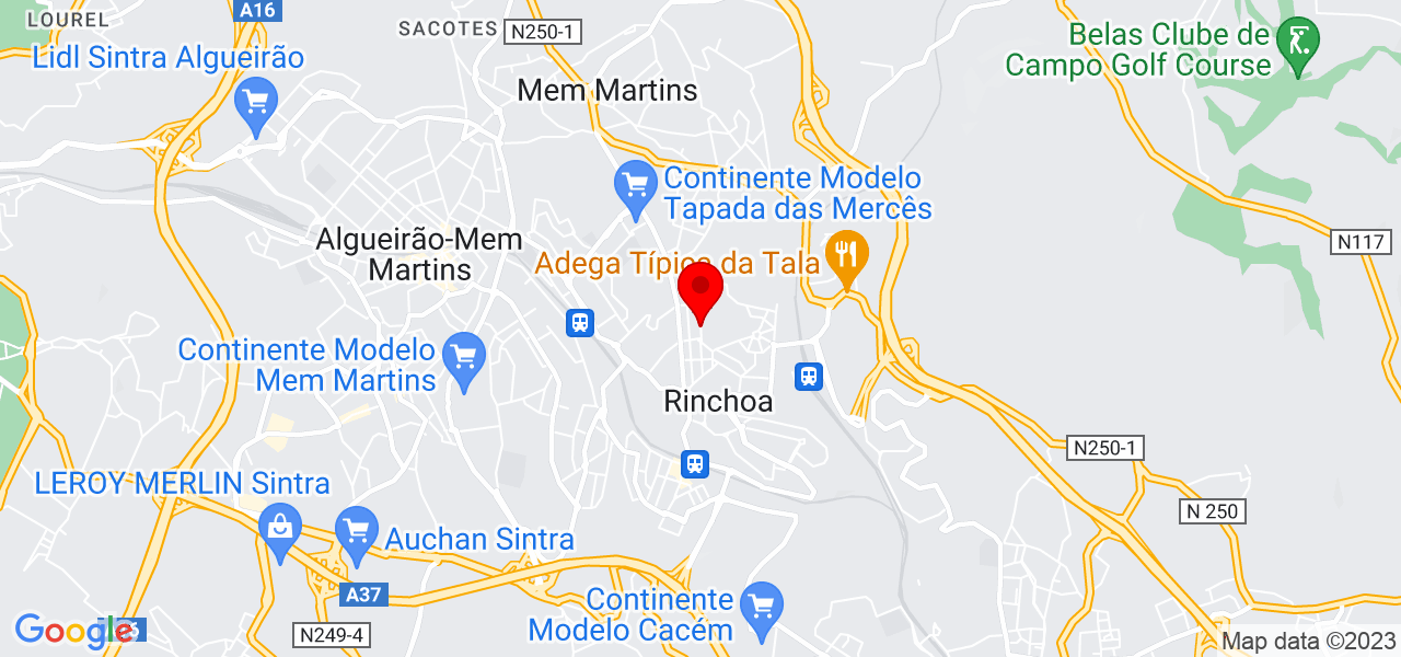 J2m Pladur - Lisboa - Sintra - Mapa