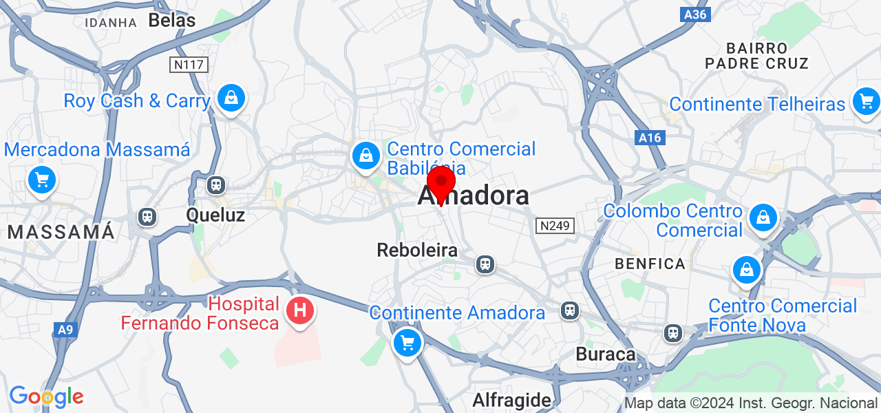 Makila. J.A - Lisboa - Amadora - Mapa