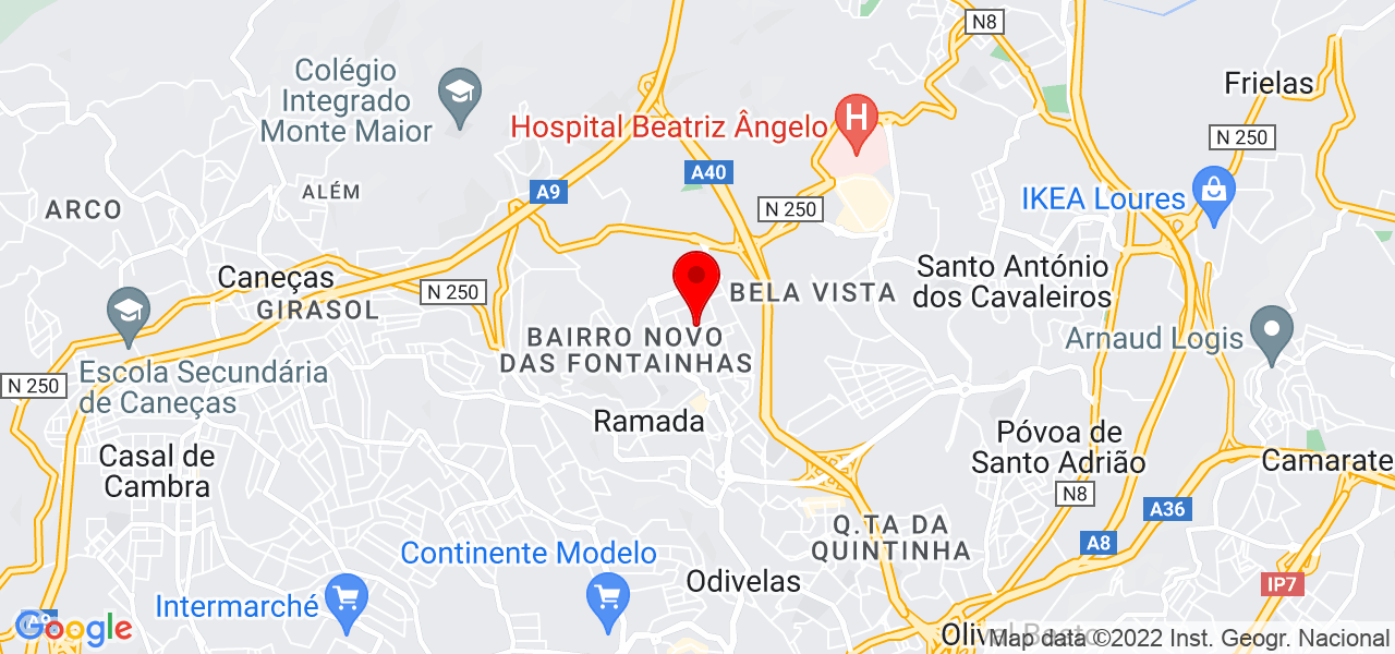 Bruno Afonso - Lisboa - Odivelas - Mapa