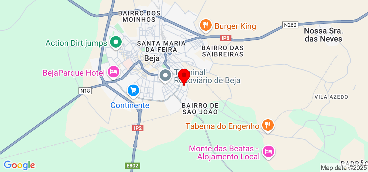 Andressa Mayara de Lima Ferreira - Beja - Beja - Map