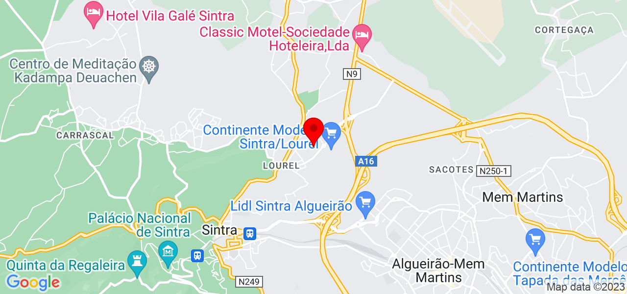 In&ecirc;s Vasconcelos - Lisboa - Sintra - Mapa