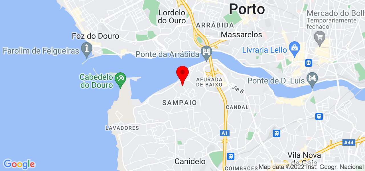 Maria Jos&eacute; Machado - Braga - Vila Verde - Mapa