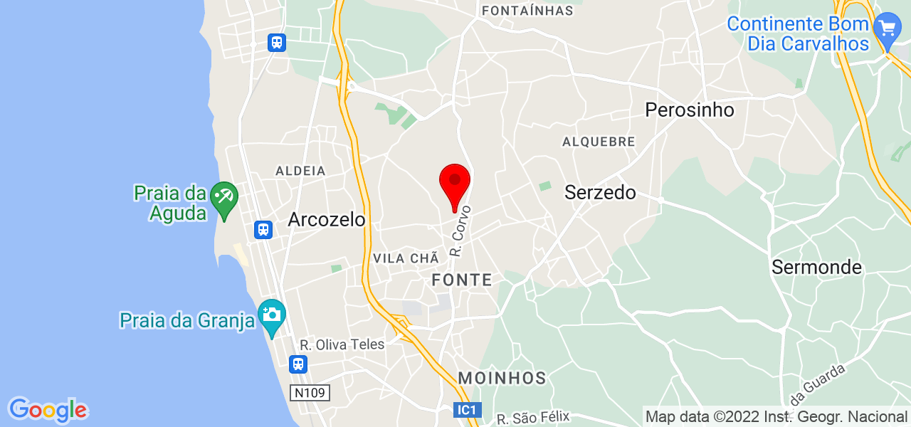 Cl&aacute;udia Ferreira - Porto - Vila Nova de Gaia - Mapa