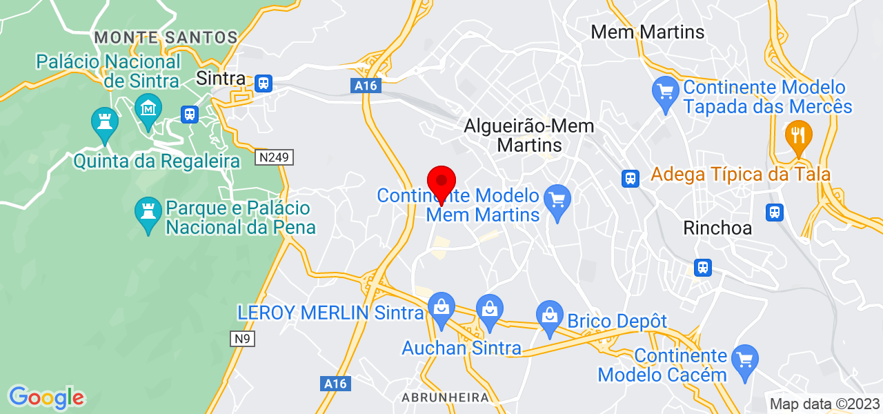 Ana Rodrigues - Lisboa - Sintra - Map