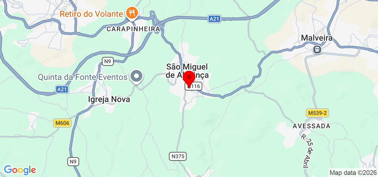 António Lourenço - Lisboa - Mafra - Mapa