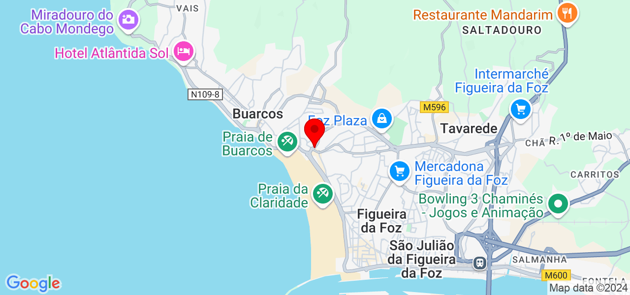Marcos Guedes - Coimbra - Figueira da Foz - Map
