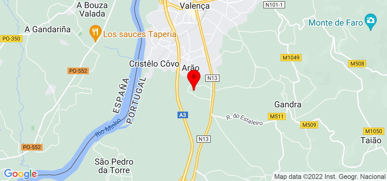 Liliana - Viana do Castelo - Valença - Mapa