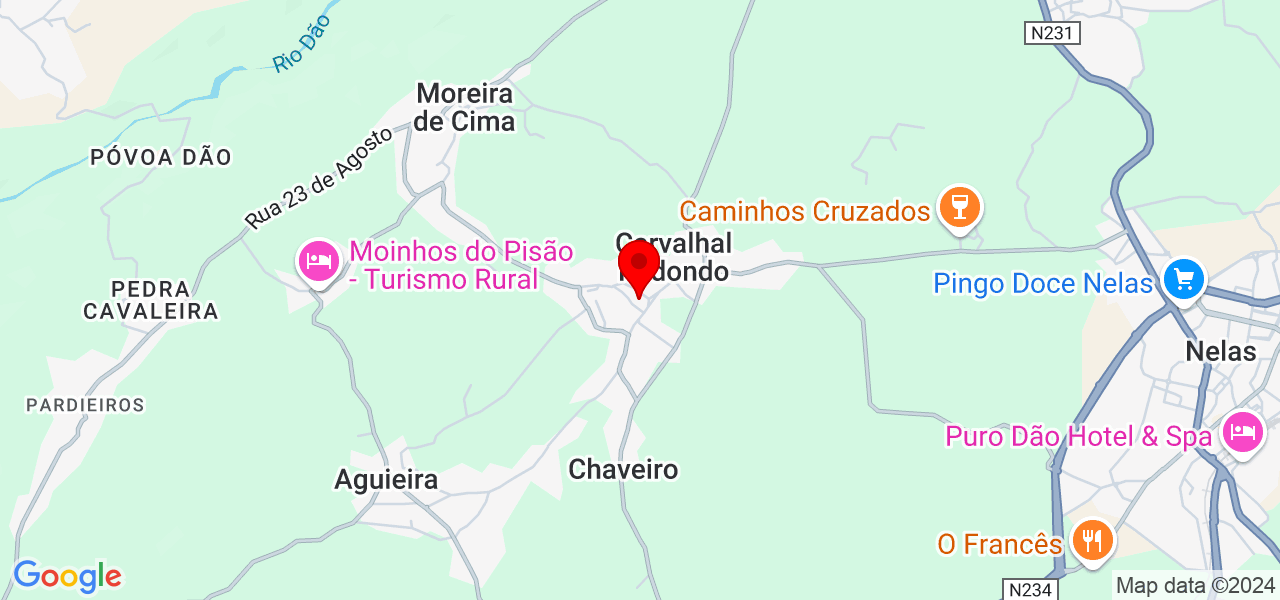 Adriano Borges - Viseu - Nelas - Map