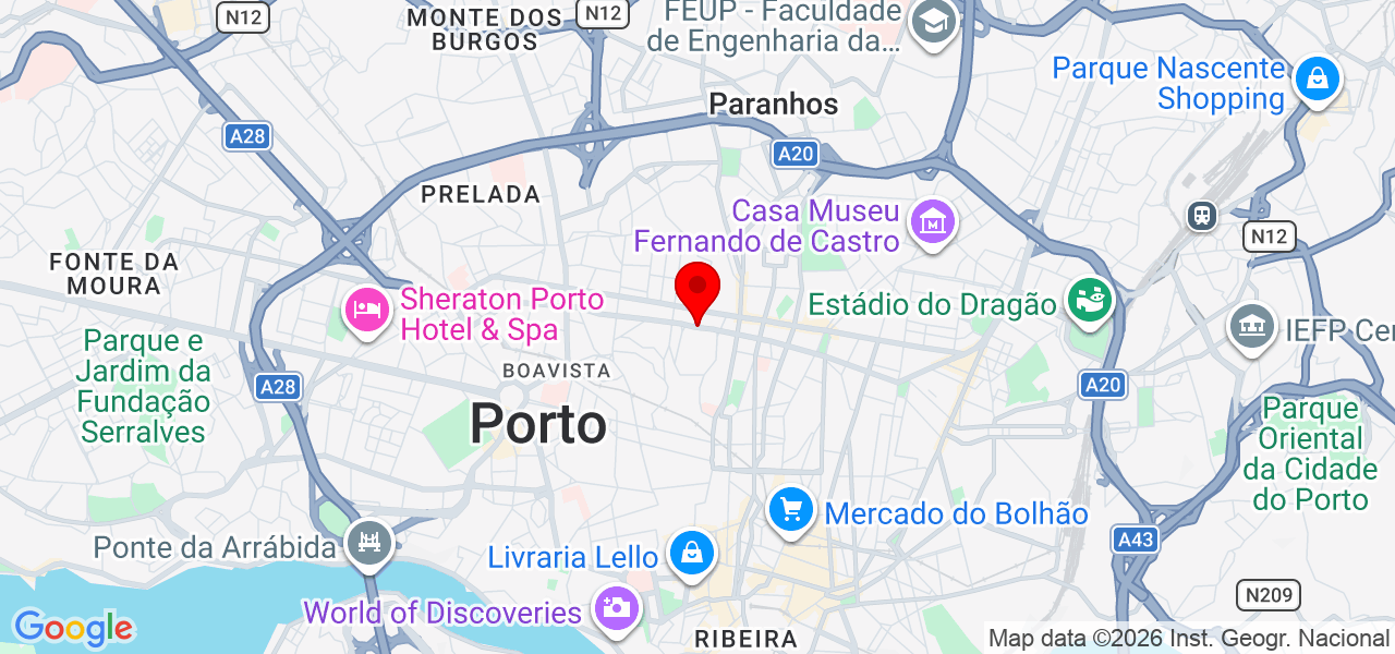 Ana Carolina Mello - Porto - Porto - Map