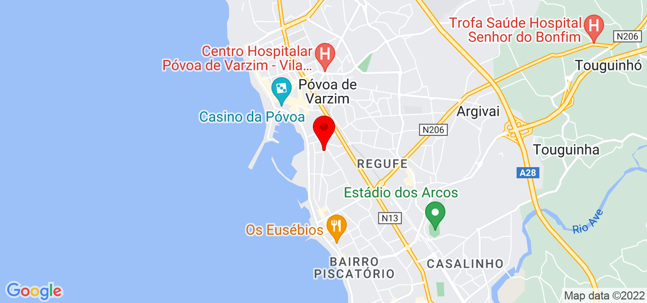 Alisson Martins - Porto - Vila do Conde - Mapa