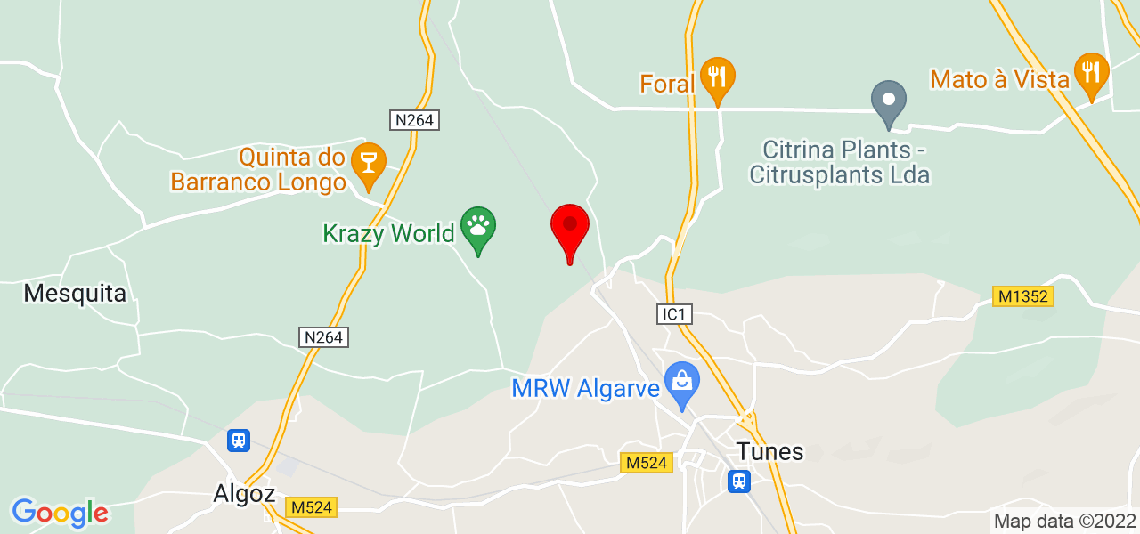 Fl&aacute;via Yane - Faro - Albufeira - Mapa