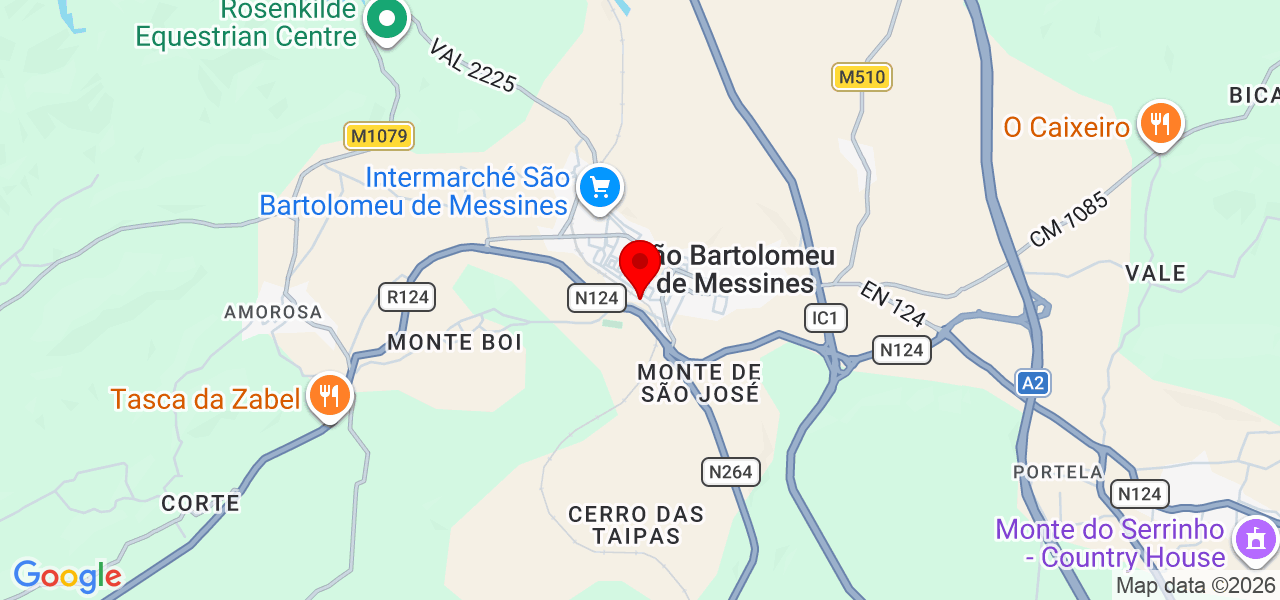 Valdinei - Faro - Silves - Mapa