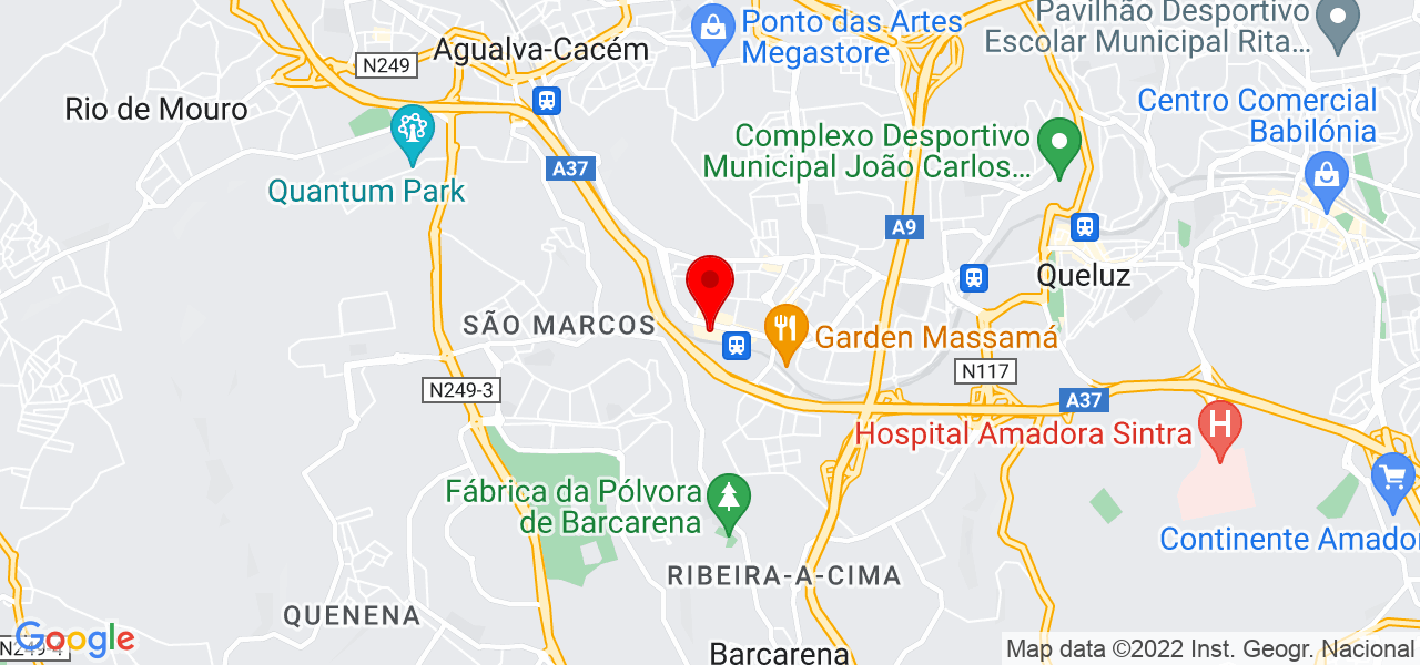 Queen B design - Lisboa - Sintra - Mapa