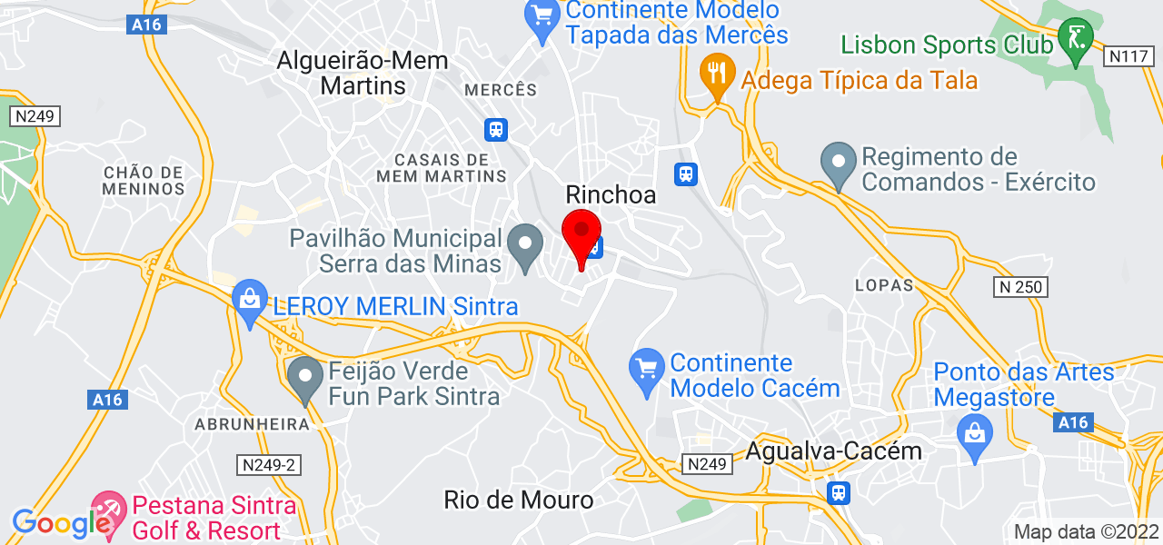 Rita Carlos - Lisboa - Sintra - Mapa