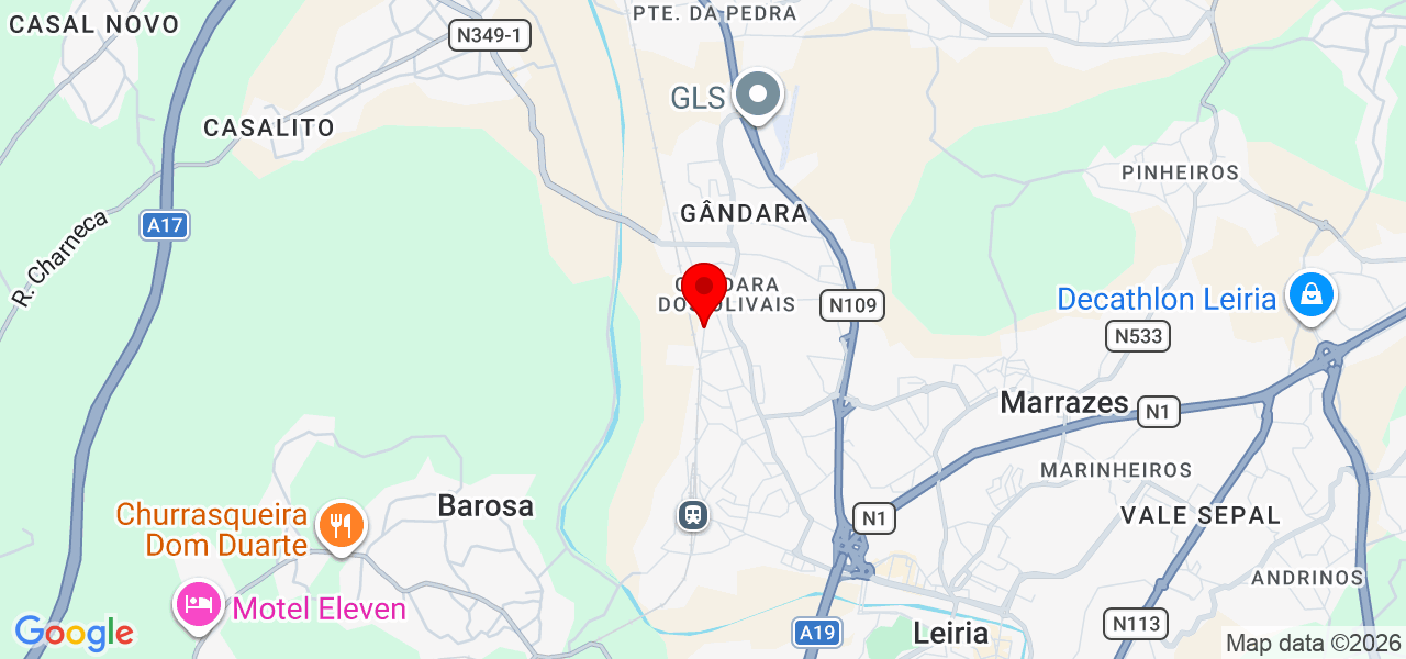 Maria João Pereira - Leiria - Leiria - Mapa