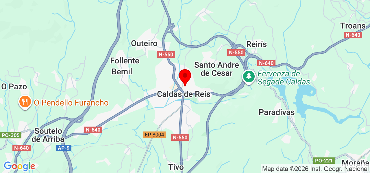 Yoga con Agui - Galicia - Caldas de Reis - Mapa
