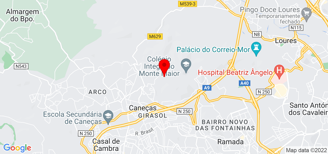 GUTEMBERG - Lisboa - Odivelas - Mapa