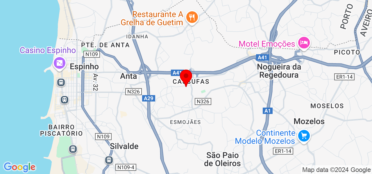 Gandra remodelações - Aveiro - Espinho - Map