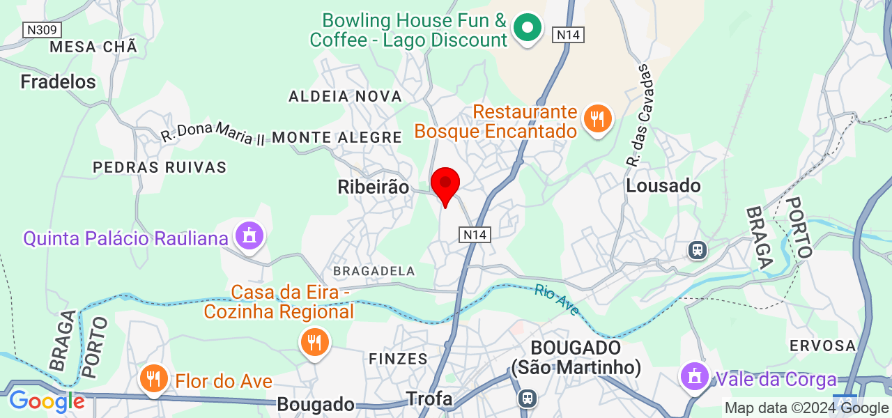 Mirian Pedrosa - Braga - Vila Nova de Famalicão - Mapa