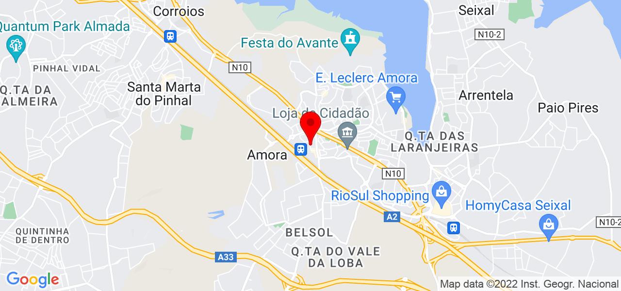 Sandro Arnauth - Setúbal - Seixal - Mapa