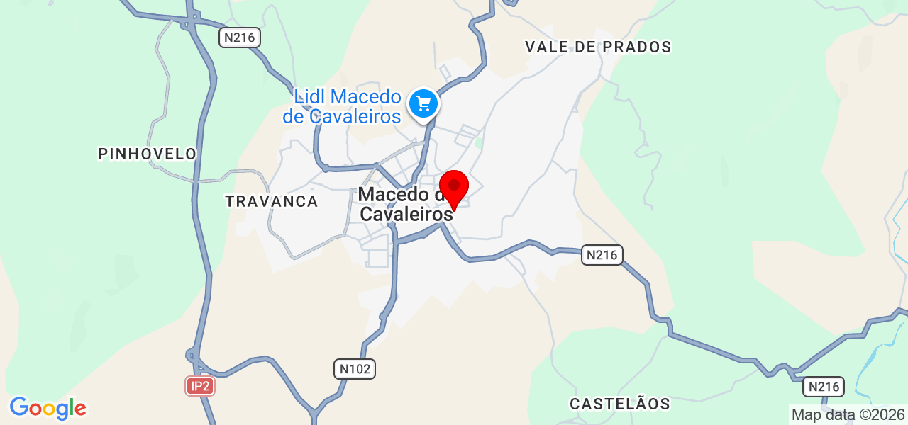 Canalizador-norte-reparos - Bragança - Macedo de Cavaleiros - Mapa