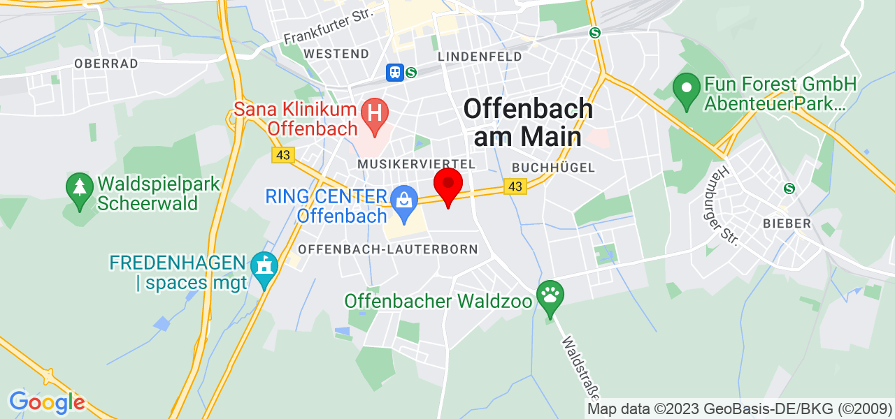 Peter Copek - Hessen - Offenbach am Main - Karte
