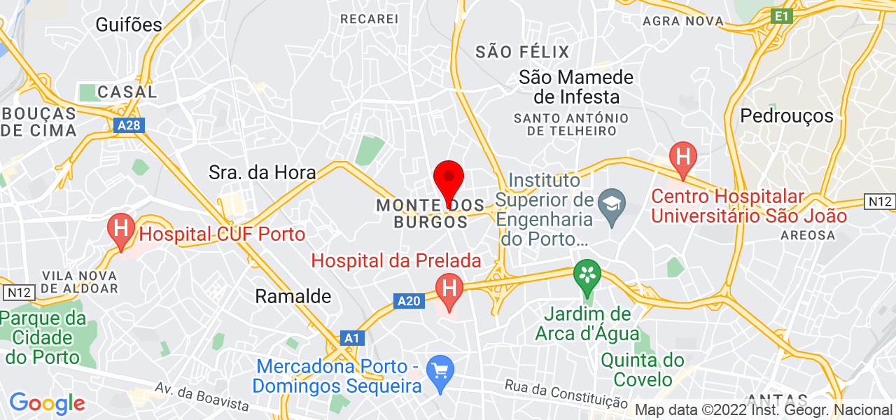 Jo&atilde;o Silva - Porto - Matosinhos - Mapa