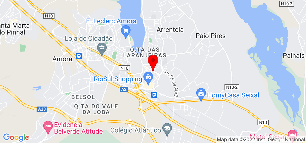 Milton Moreno - Setúbal - Seixal - Mapa