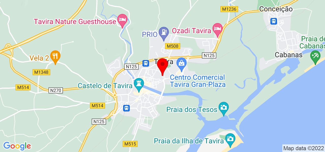 Filipe Cavaco - Faro - Tavira - Mapa