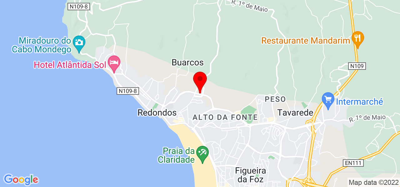 Tile setter Vanzella - Coimbra - Figueira da Foz - Map