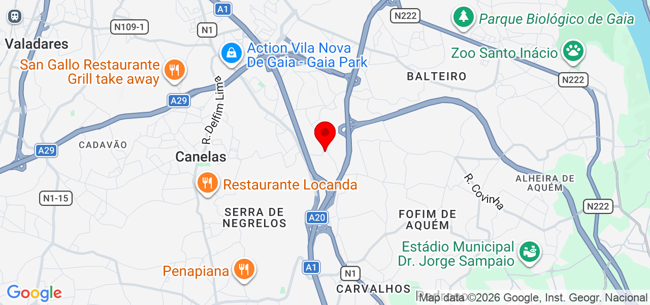 João Barbosa - Porto - Vila Nova de Gaia - Karte